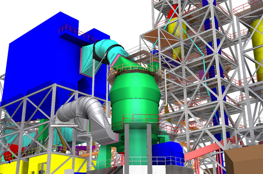 Mill and filter model detail