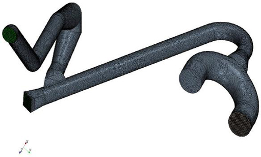 Duct computational mesh