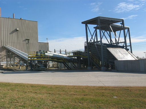 Completed receiving and conveying arrangement