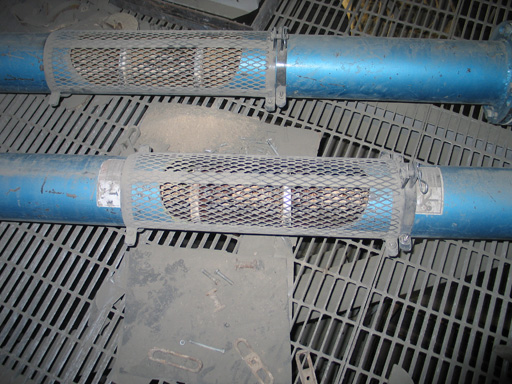 Tubular conveyor connection detail