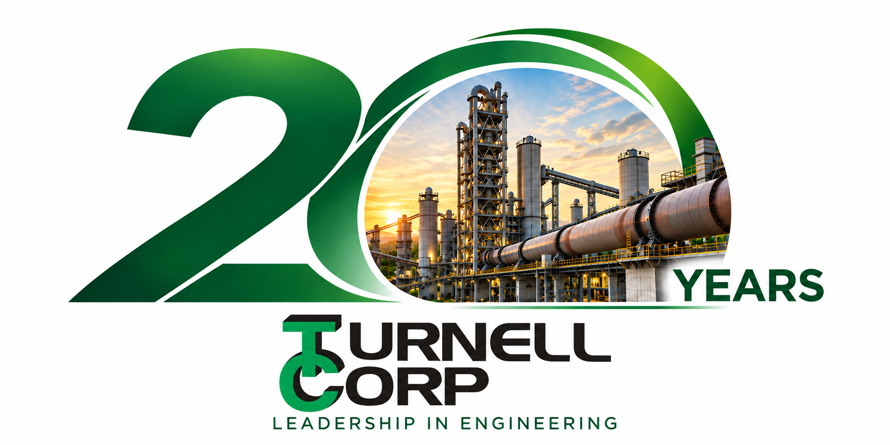 20 Years, with a cement kiln system inside the zero.