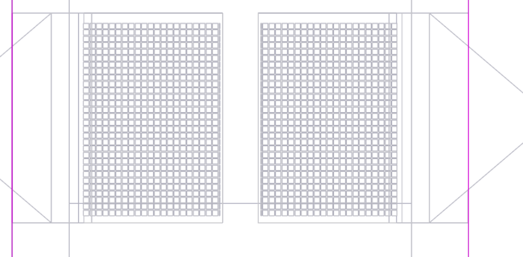 Existing inlet grate plan view