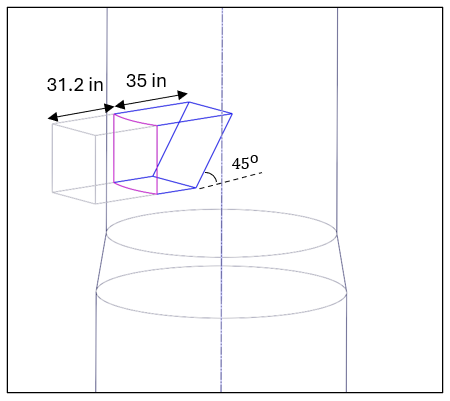 Extended cooling air inlet concept