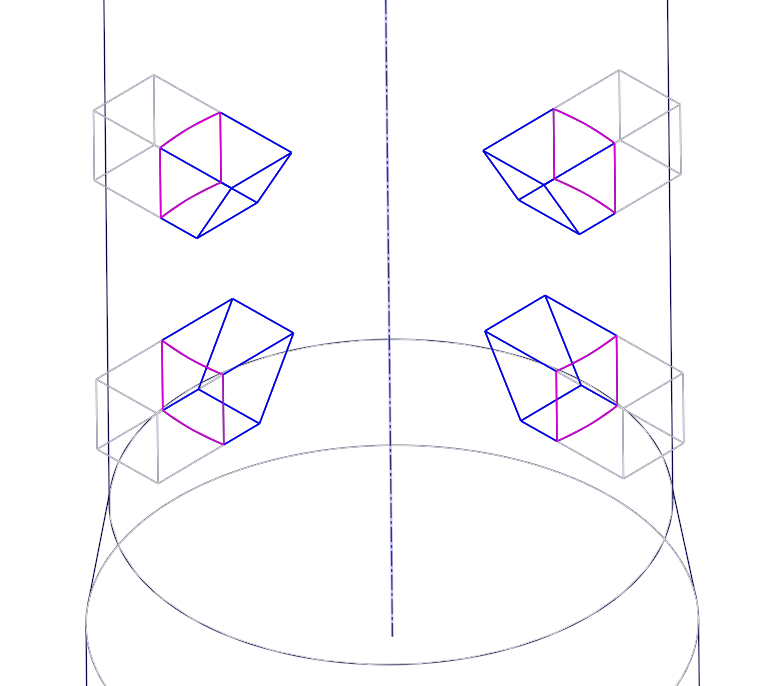 Distributed cooling air connections