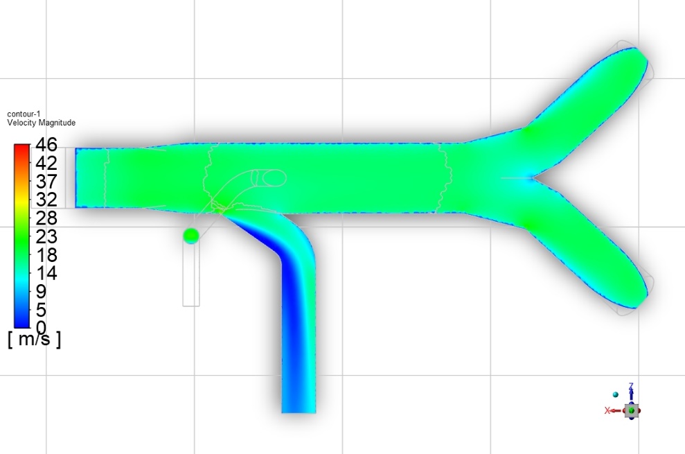 Existing arrangement with partial furnace firing in plan