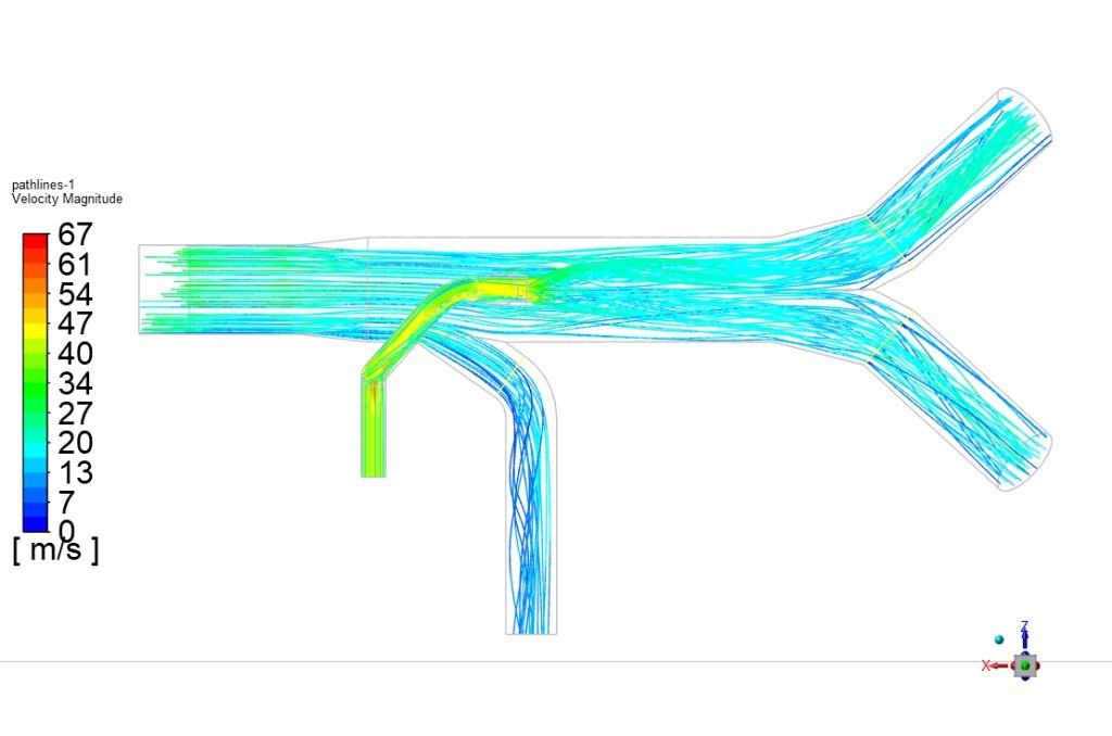 Extended furnace duct with fan and furnace flow paths