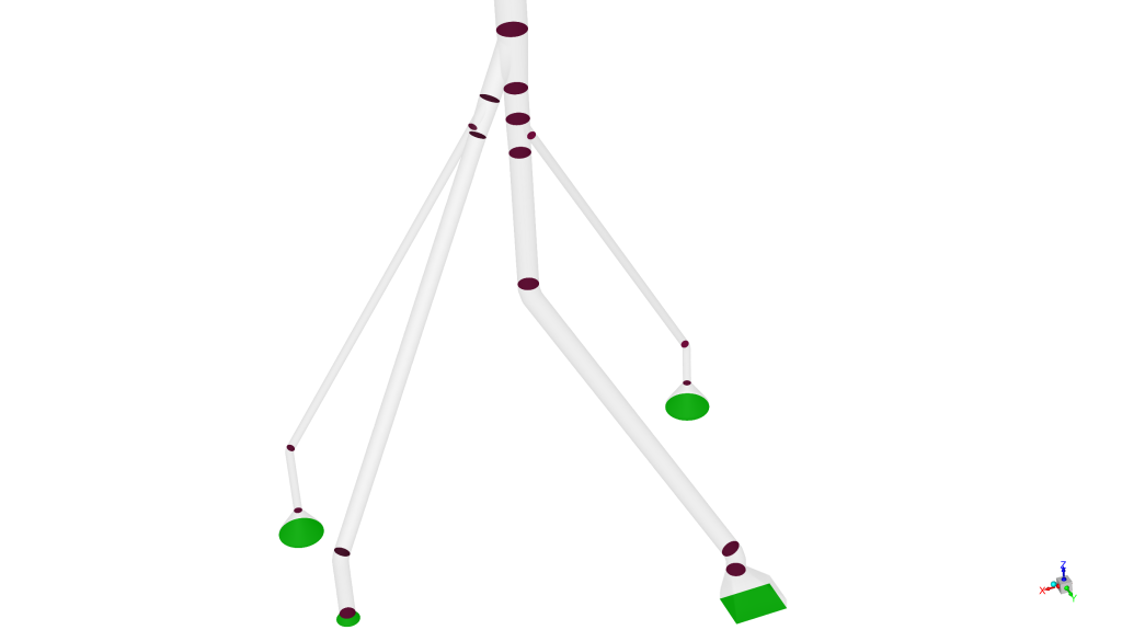 Lower duct network geometry