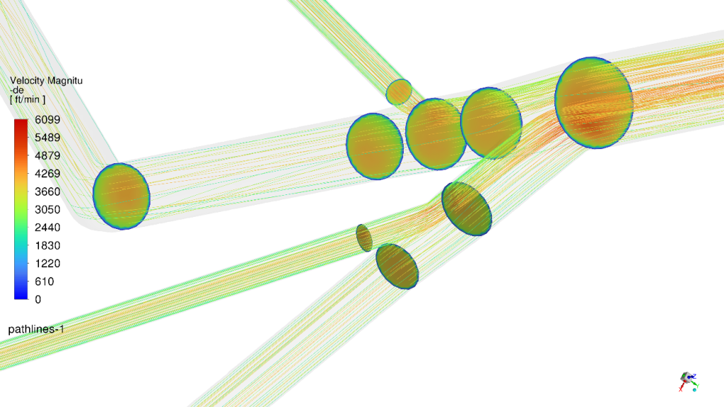 Lower junction airflow paths