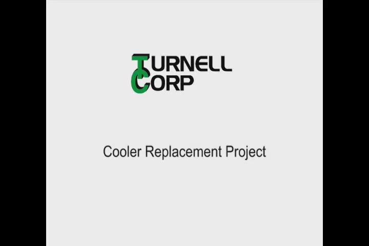 Model animation illustrating the cooler replacement sequence.