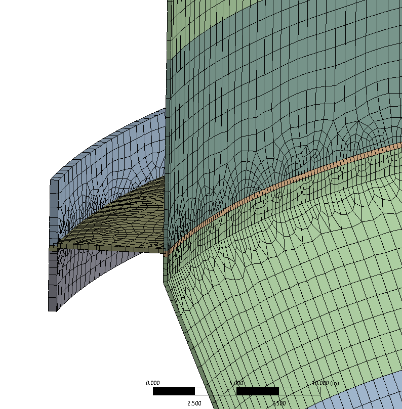 Ring beam mesh detail