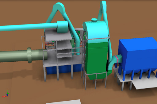 Heat recovery arrangement, view 1