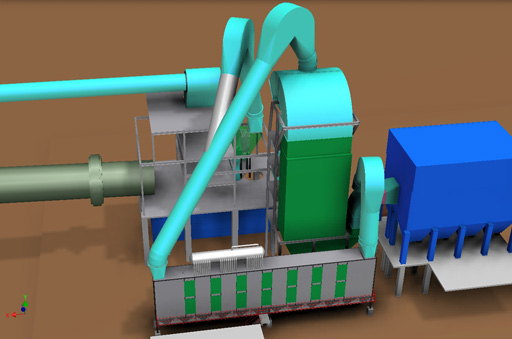 Heat recovery arrangement, view 2
